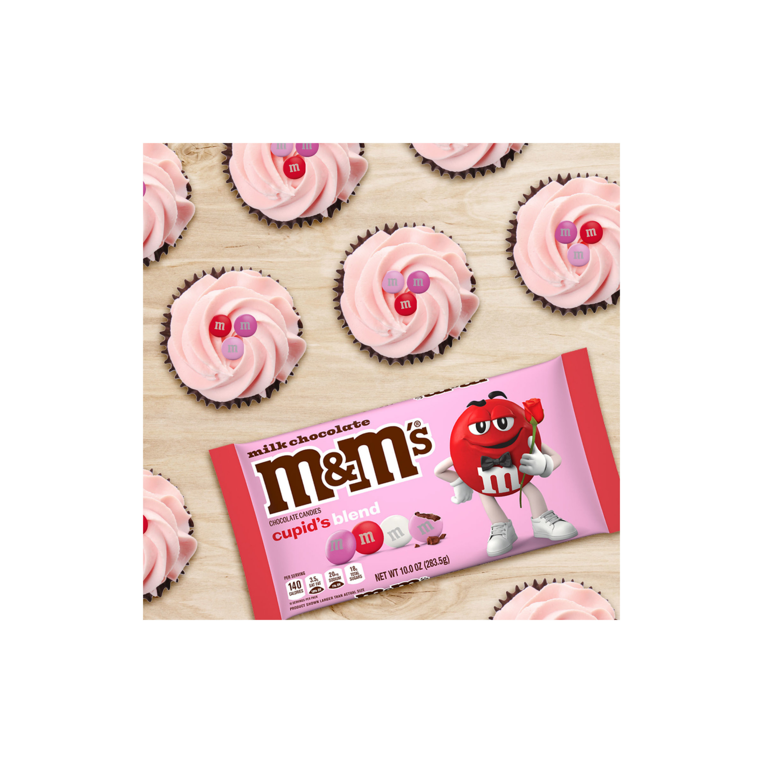 slide 2 of 5, M&M'S Milk Chocolate Valentines Day Cupid's Mix Valentine Candy, 10 oz Bag, 10 oz