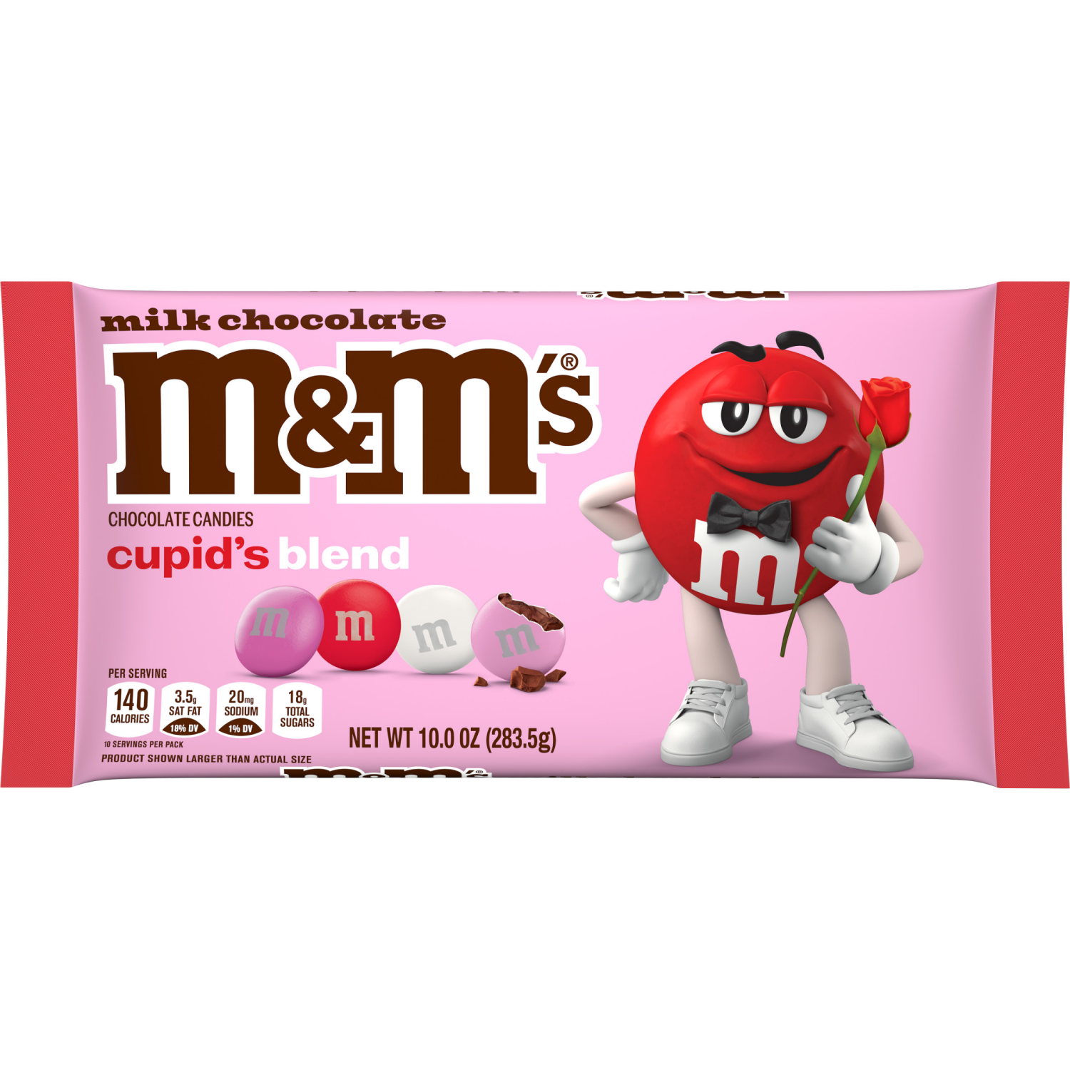 slide 1 of 5, M&M'S Milk Chocolate Valentines Day Cupid's Mix Valentine Candy, 10 oz Bag, 10 oz