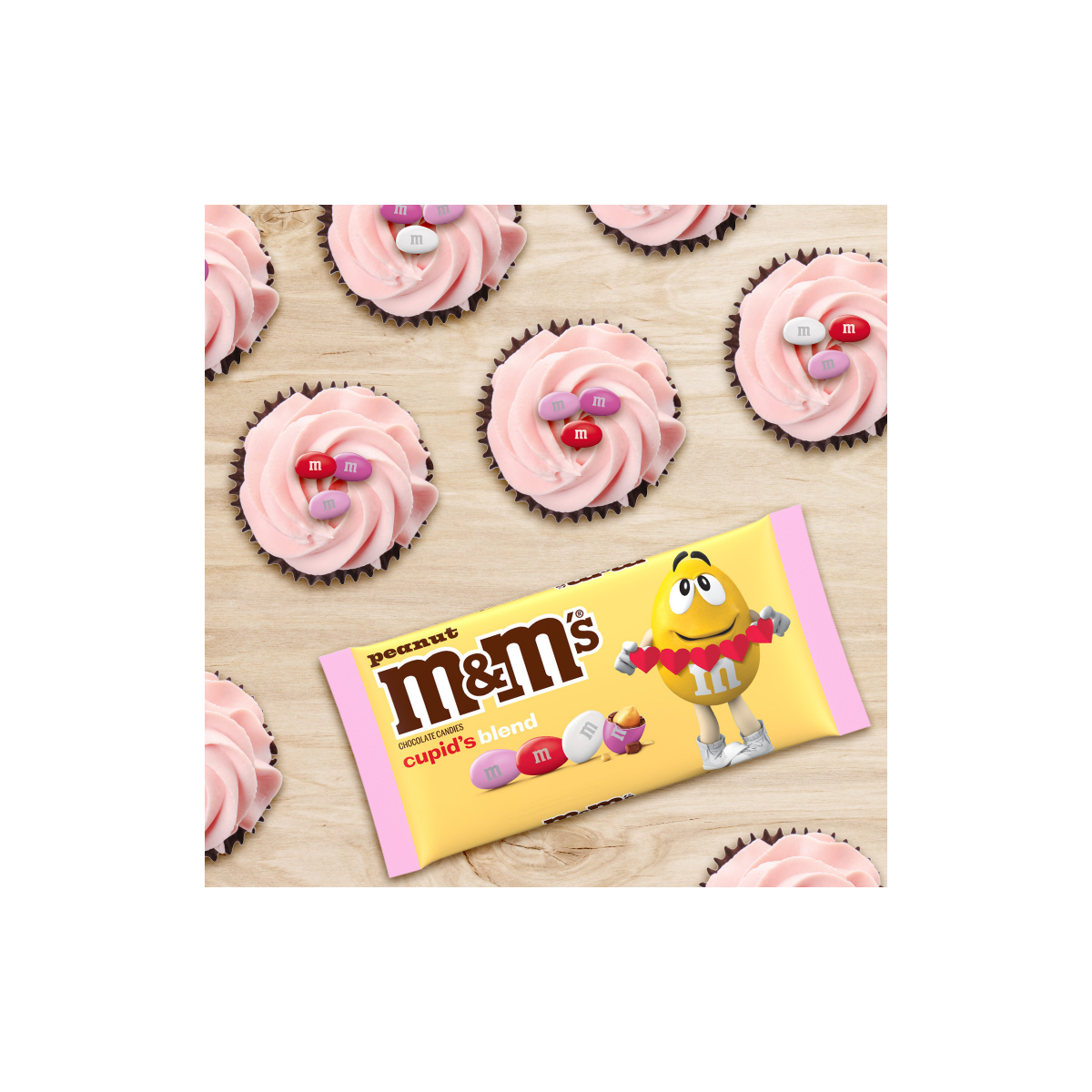 slide 5 of 5, M&M'S Peanut Milk Chocolate Valentine''s Day Candy Assortment, 10 oz Bag, 10 oz