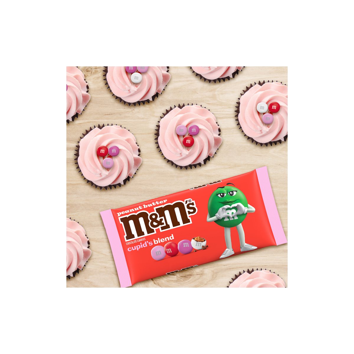 slide 2 of 5, M&M's Peanut Butter Milk Chocolate Cupid's Blend Valentine's Day Candy, 9.48 oz, 9.48 oz