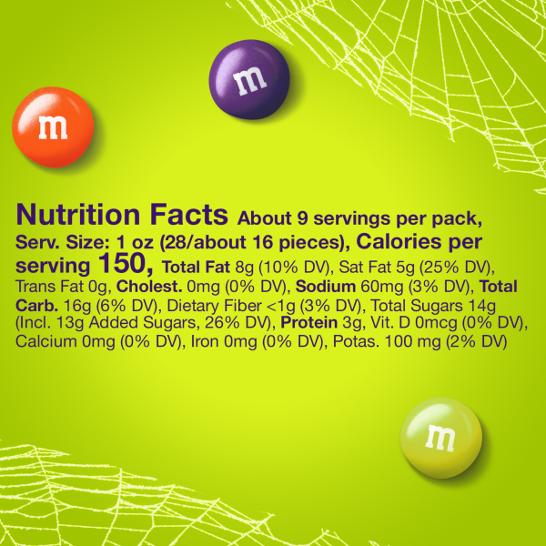 slide 15 of 29, M&M's Halloween Peanut Butter Milk Chocolate Candies Ghoul Mix, 9.48 oz