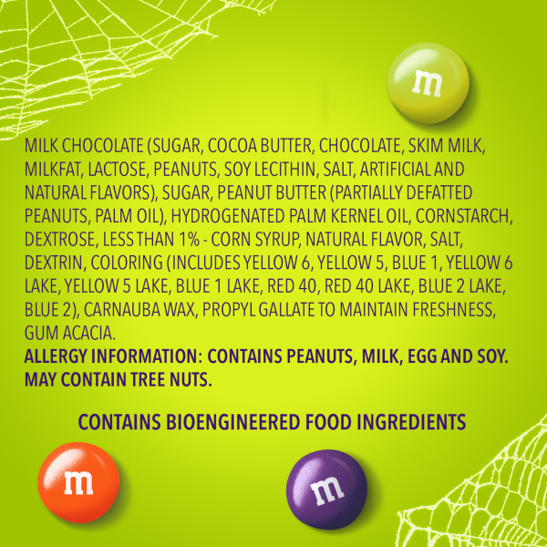 slide 9 of 29, M&M's Halloween Peanut Butter Milk Chocolate Candies Ghoul Mix, 9.48 oz