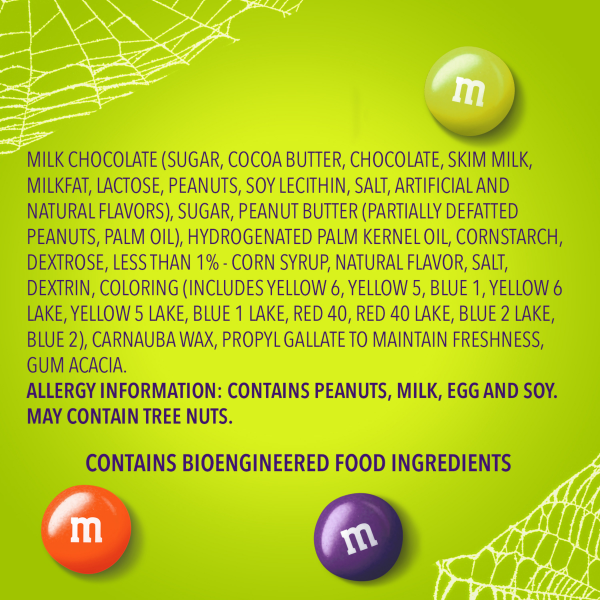 slide 13 of 29, M&M's Halloween Peanut Butter Milk Chocolate Candies Ghoul Mix, 9.48 oz