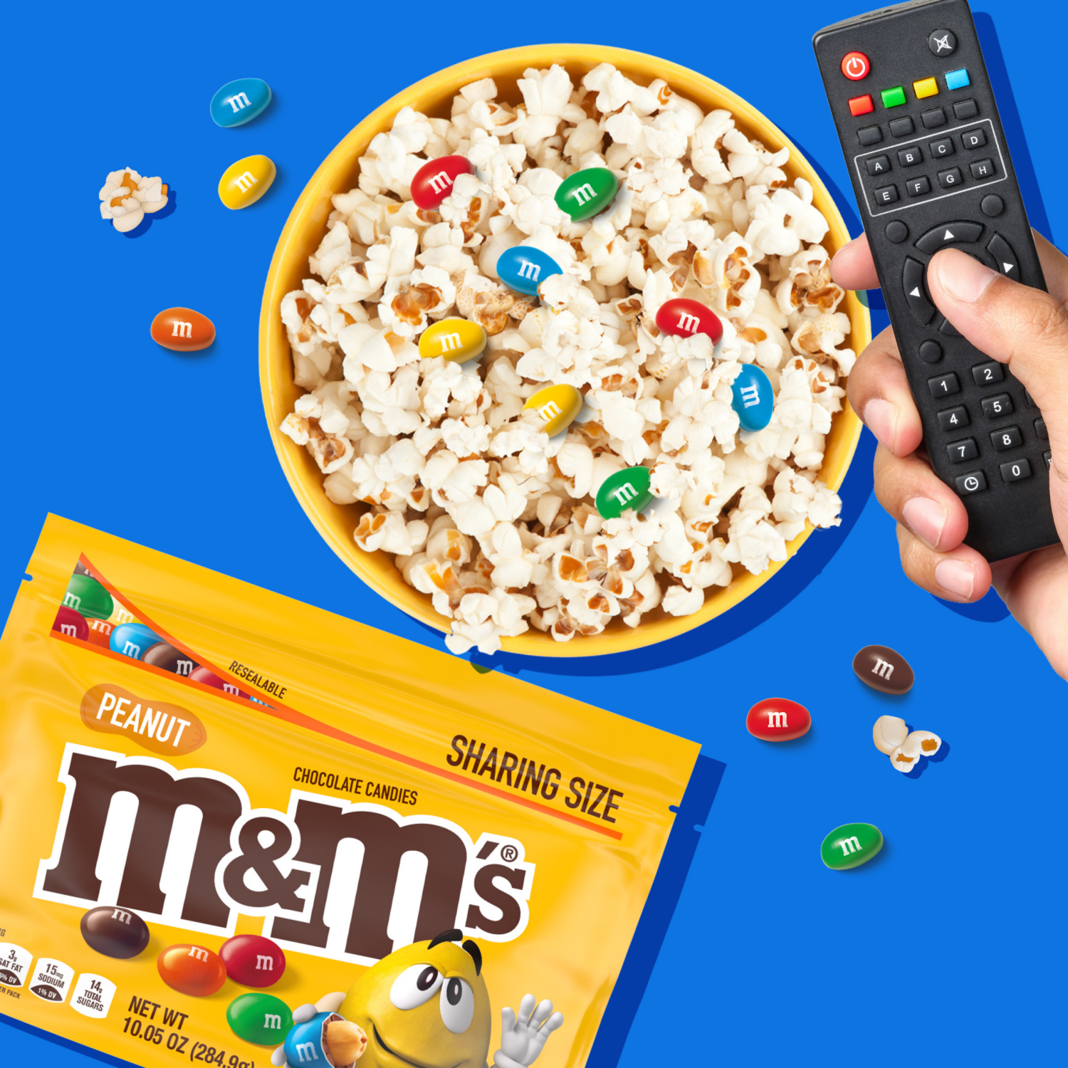 slide 5 of 5, M&M'S Peanut Milk Chocolate, Sharing Size, 10.05 oz Resealable Bag, 10.05 oz