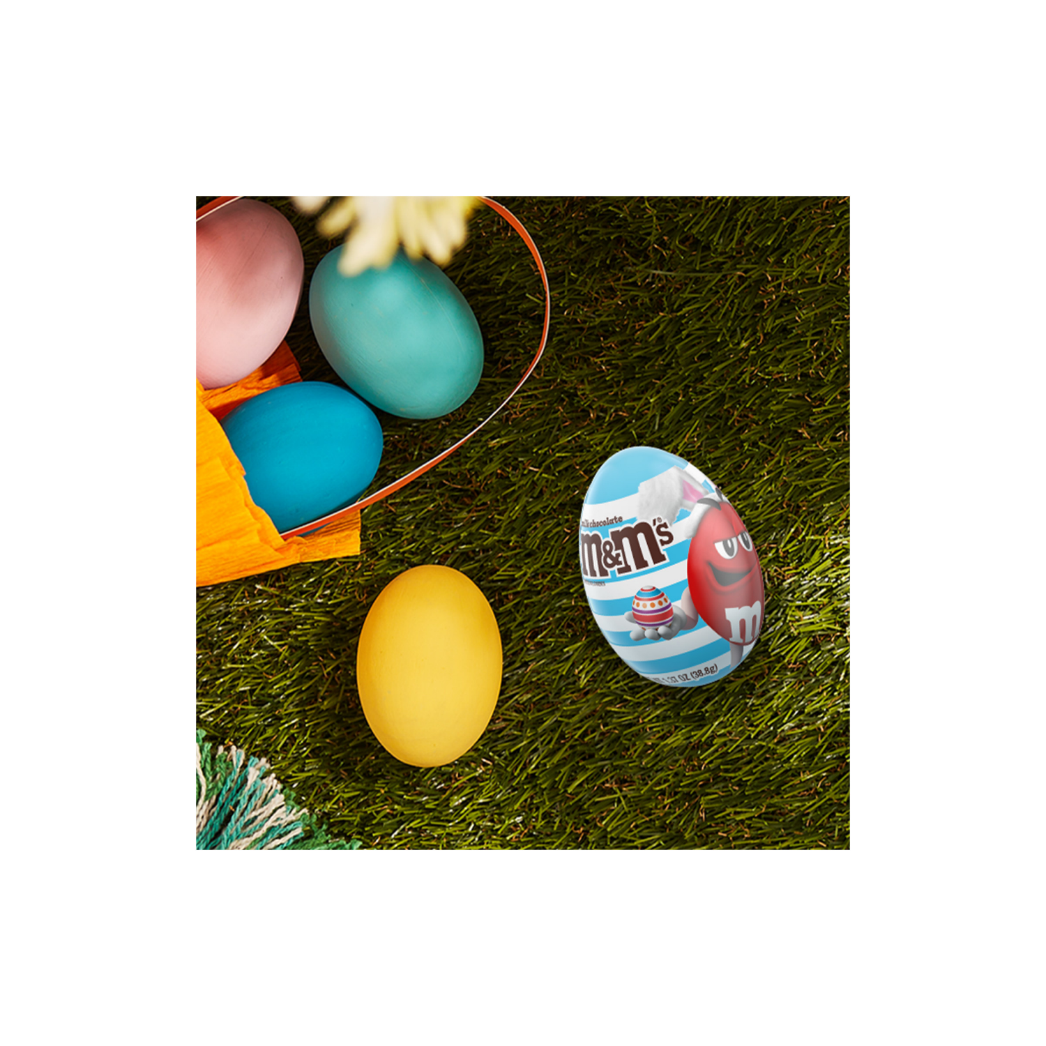 slide 8 of 8, M&M's Milk Chocolate Candy Filled Easter Egg - 1.37 Oz, 1.37 oz