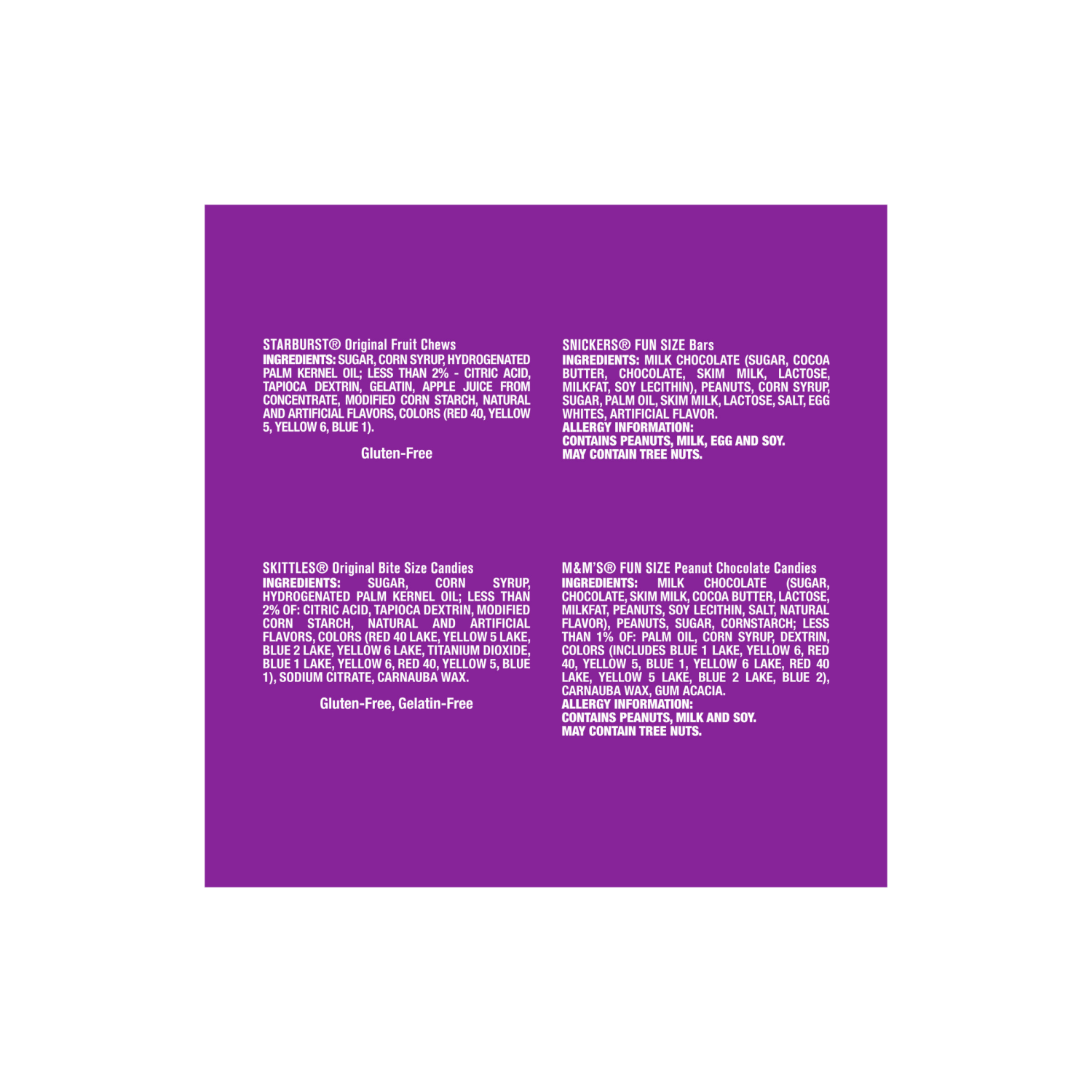 slide 4 of 5, Mars M&M'S Snickers Skittles & Starburst Fun Size Candy Variety Pack Jumbo Bag, 31.59 oz