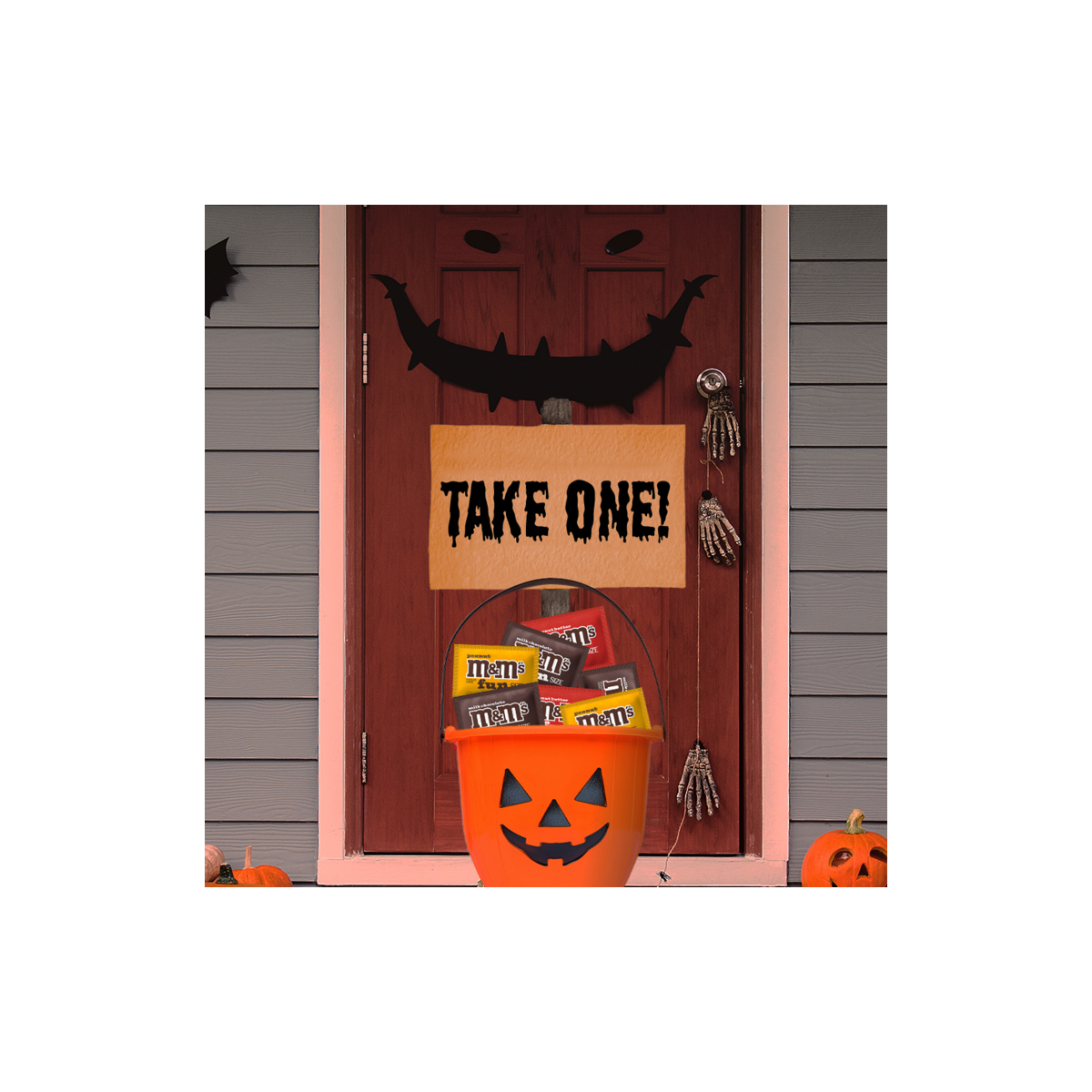 slide 6 of 8, M&M's Milk Chocolate, Peanut & Peanut Butter Fun Size Halloween Candy Variety Pack, 15 Ct Bag, 8.48 oz