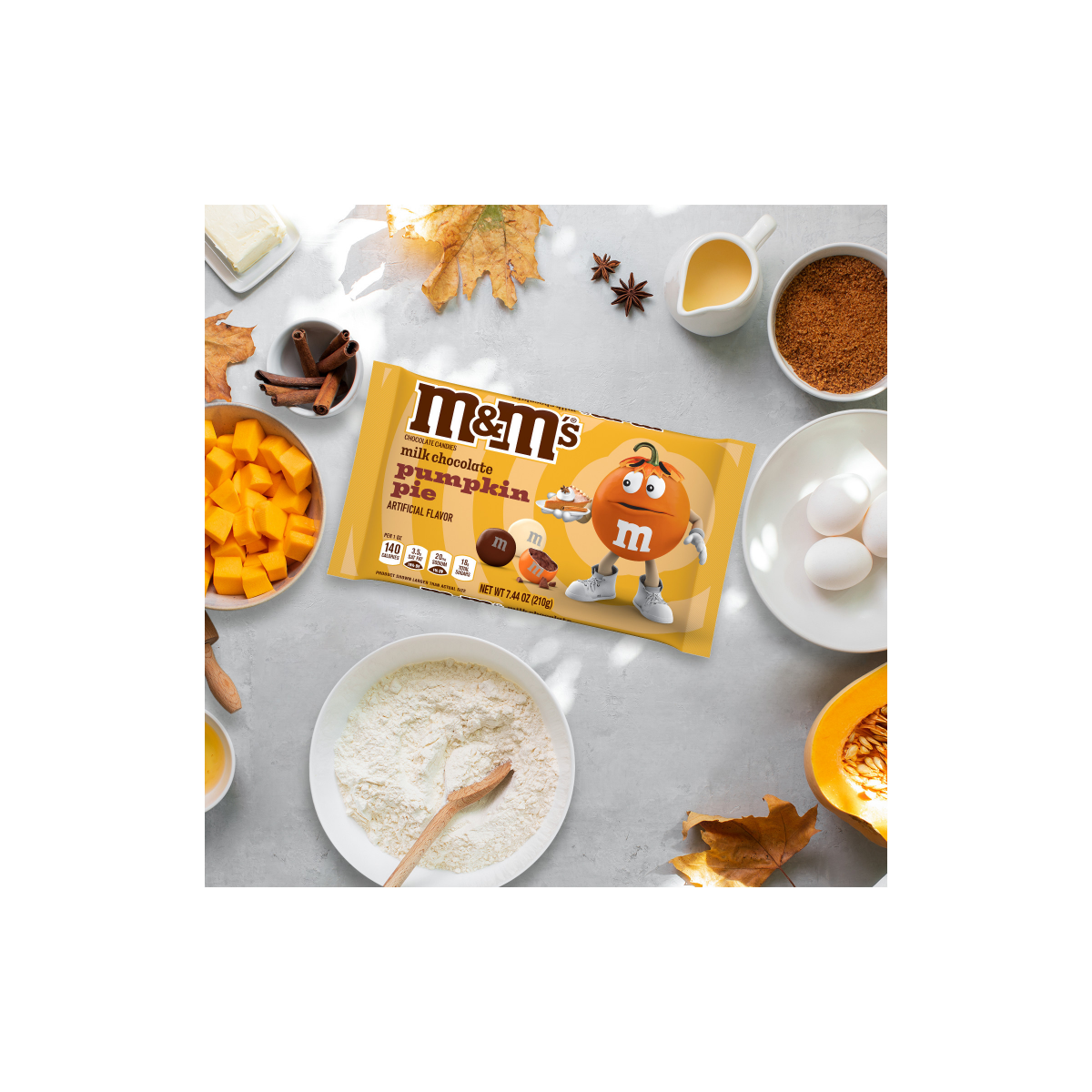 slide 6 of 8, M&ms M&m Halloween Pumpkin Pie, 7.44 oz