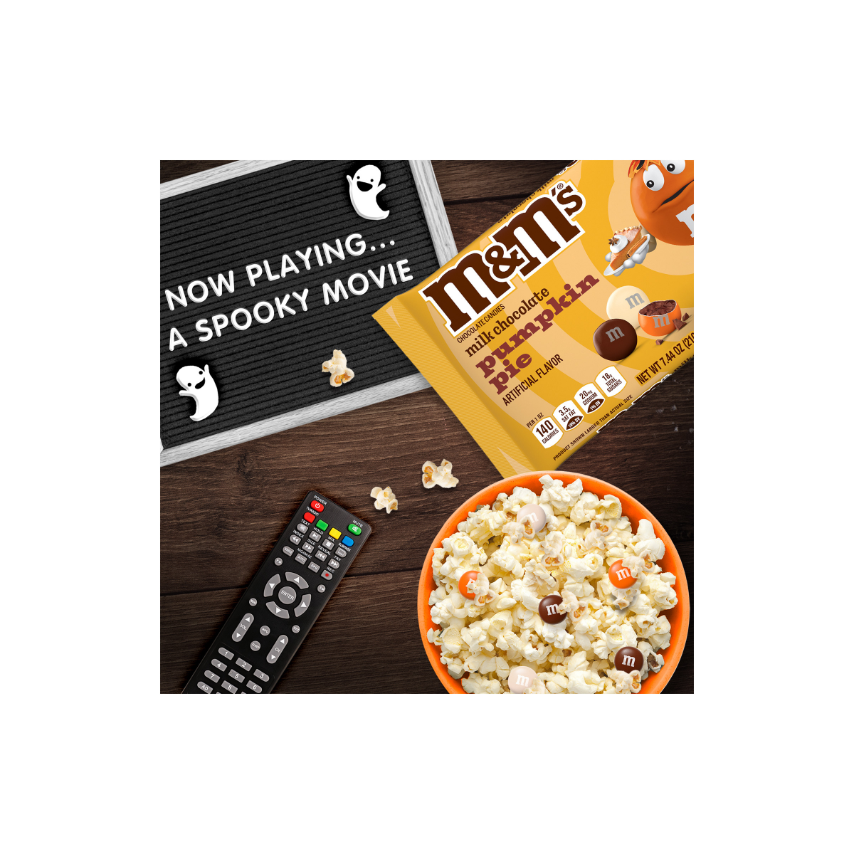 slide 7 of 8, M&ms M&m Halloween Pumpkin Pie, 7.44 oz