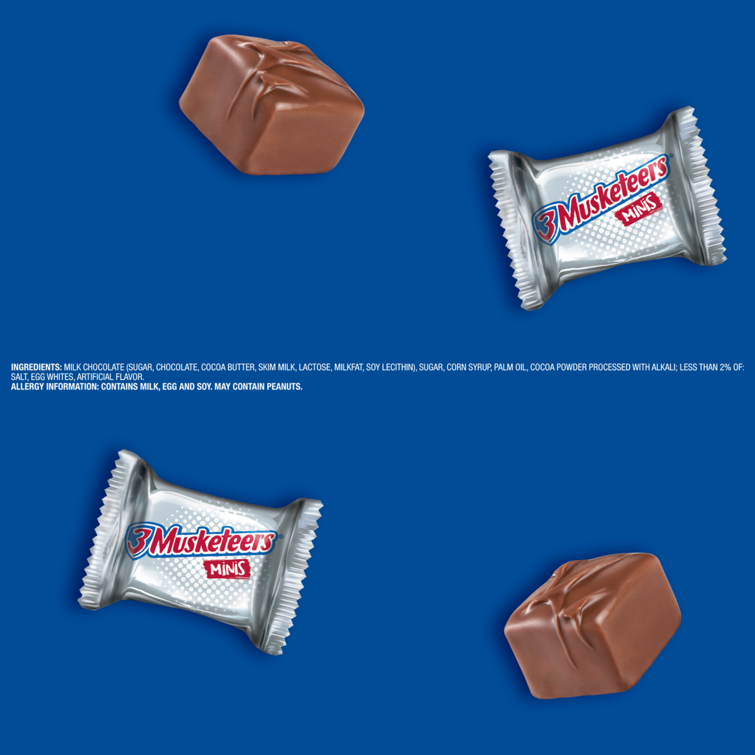 slide 6 of 8, 3 MUSKETEERS Minis Bars Sharing Size 8.4 oz, 8.4 oz