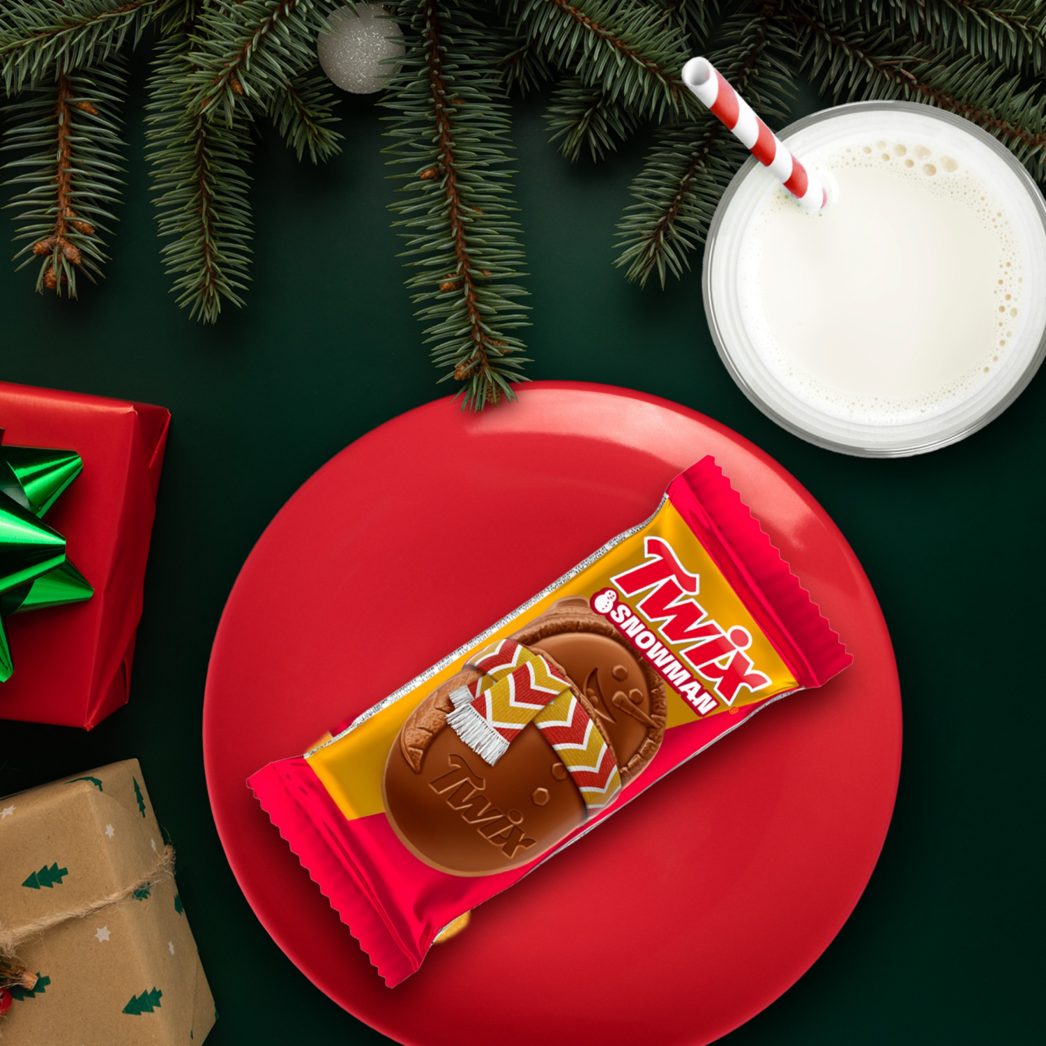 slide 8 of 8, TWIX Caramel Cookie Snowmen Christmas Candy Bars -6 Ct Pack, 6 ct