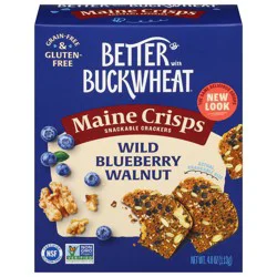 Better with Buckwheat Wild Blueberry Walnut Maine Crisps 4.0 oz