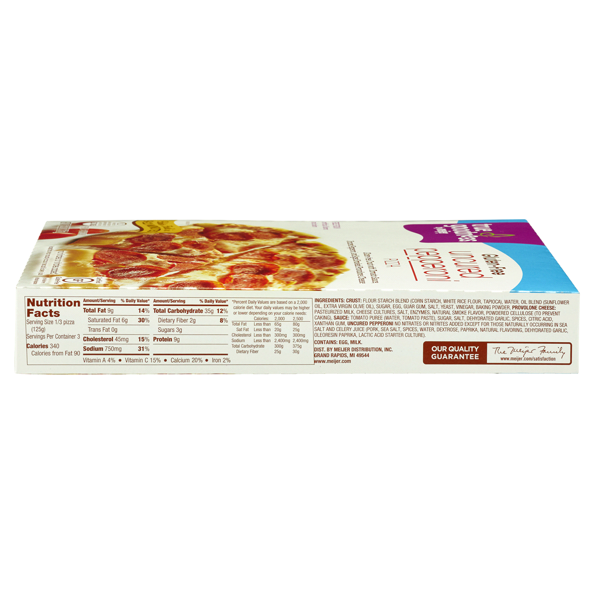 slide 3 of 3, True Goodness Gluten-Free Uncured Pepperoni Pizza, 13.28 oz