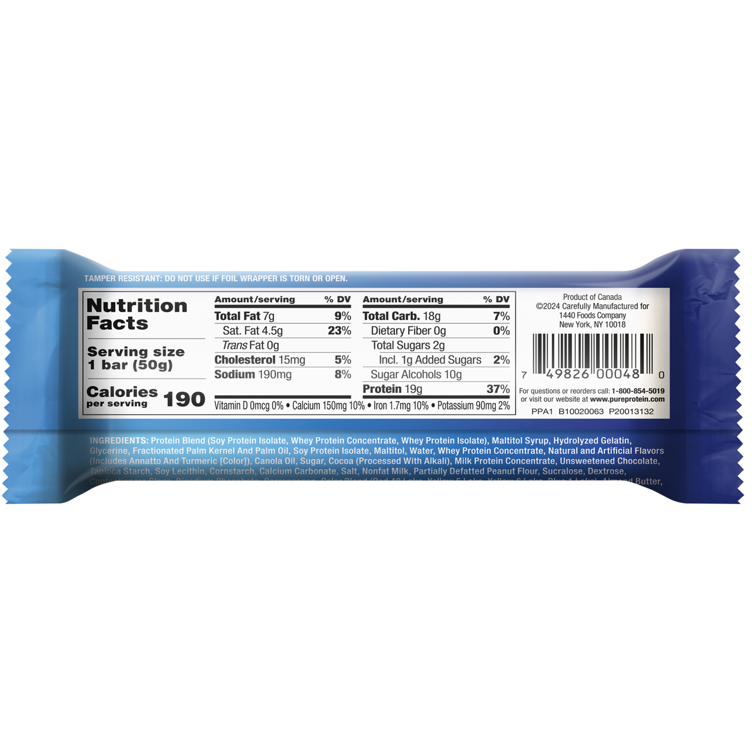 slide 3 of 3, Pure Protein Gluten Free Sundae Cone Bar 1.76 oz, 4 ct