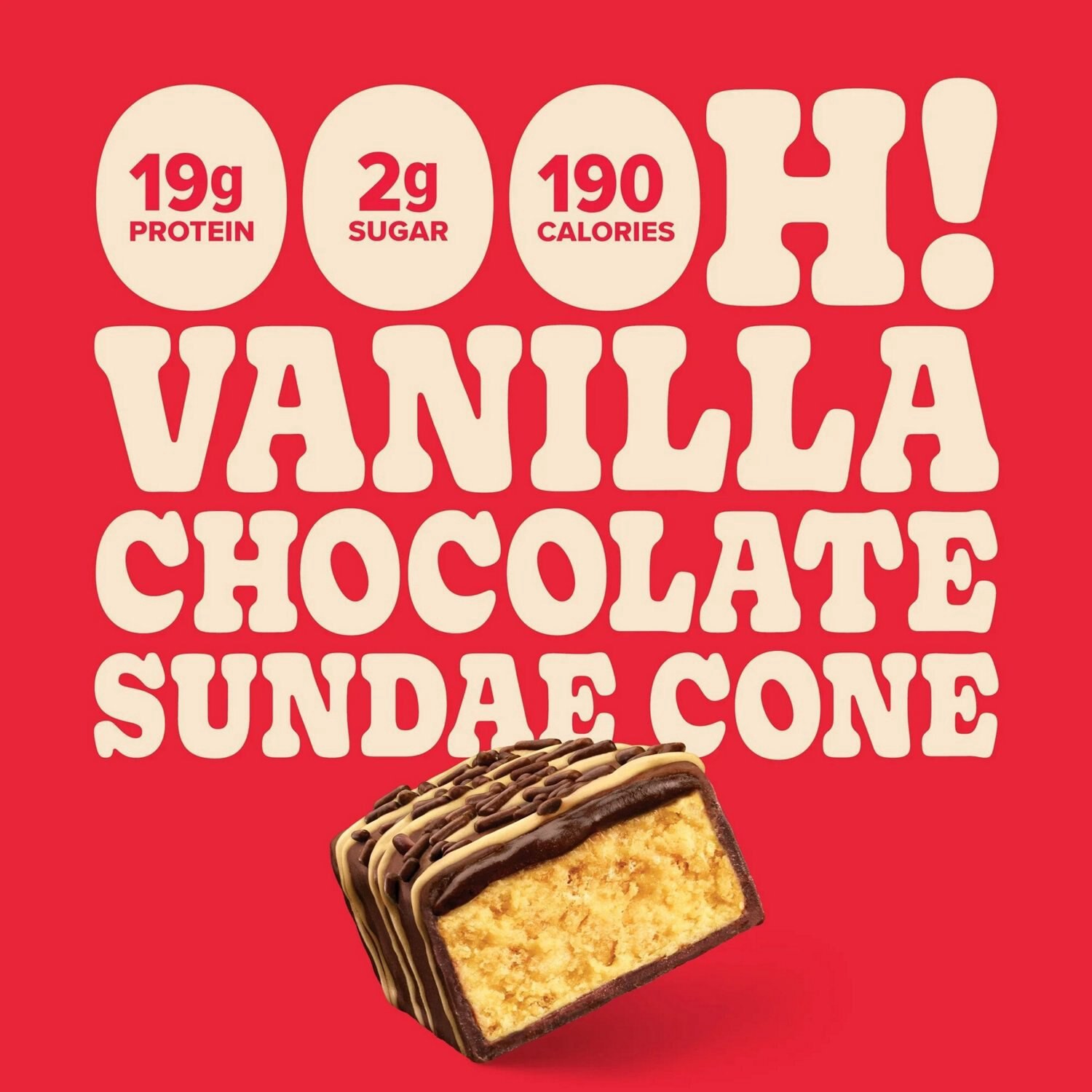 slide 2 of 3, Pure Protein Gluten Free Sundae Cone Bar 1.76 oz, 4 ct