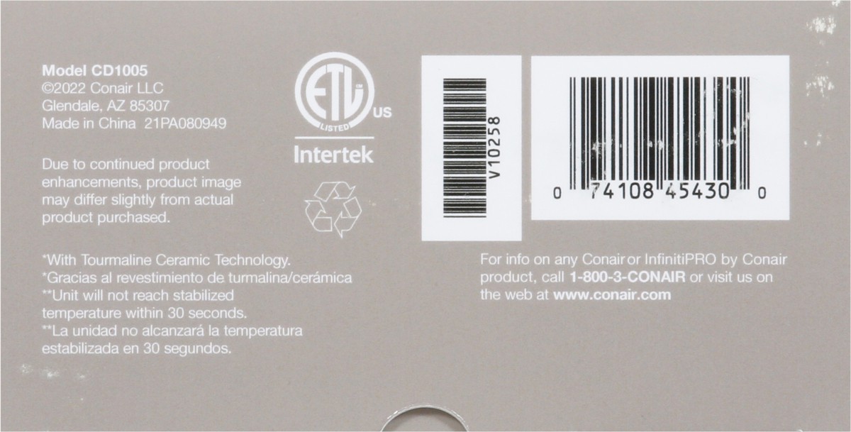 slide 10 of 12, Infiniti Pro 1.25 Inch Tourmaline Ceramic Curling Wand 1 ea, 1.25 in