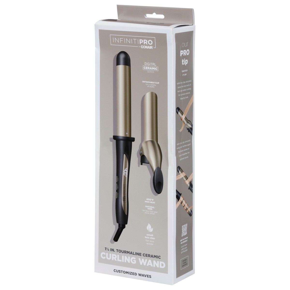 slide 5 of 12, Infiniti Pro 1.25 Inch Tourmaline Ceramic Curling Wand 1 ea, 1.25 in