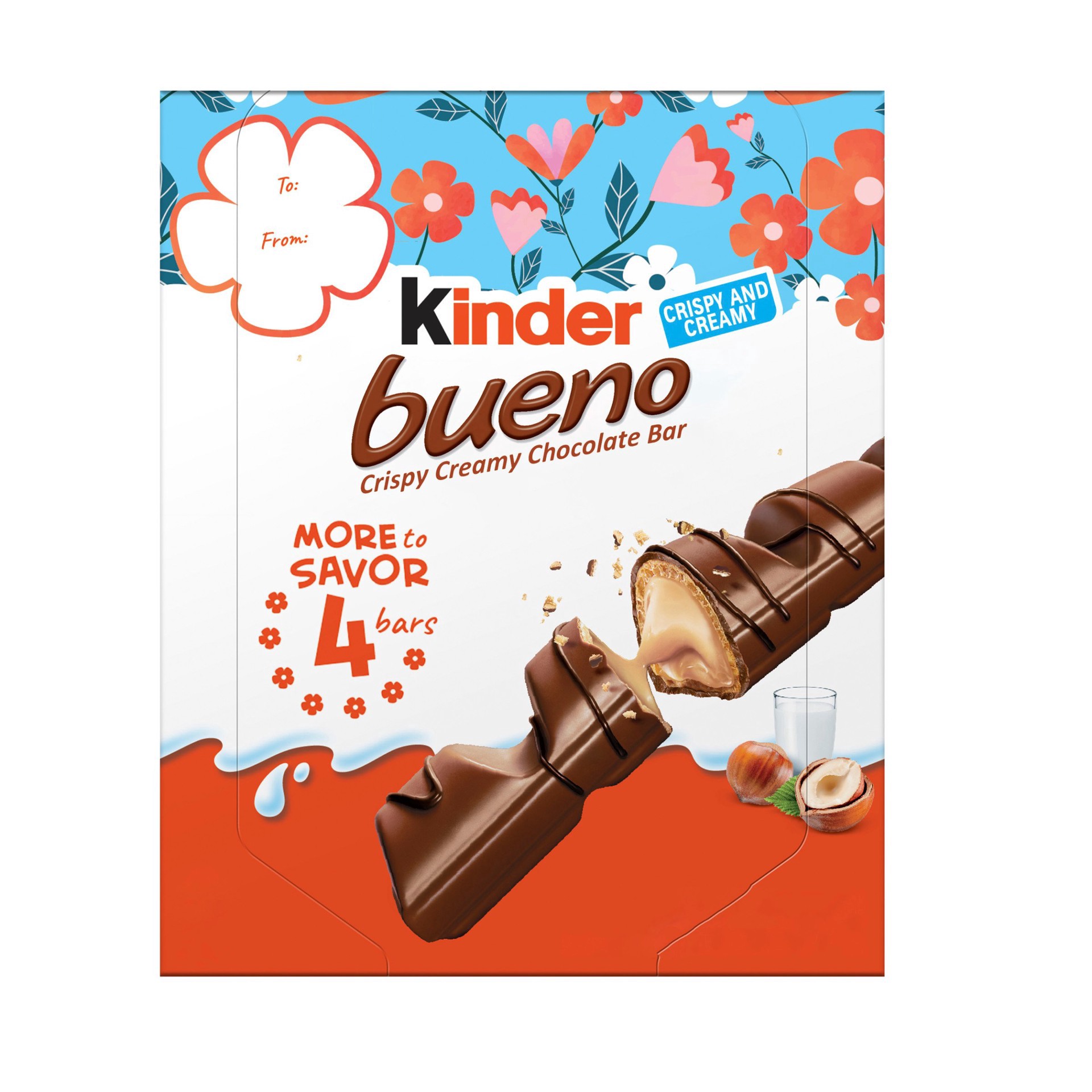 slide 1 of 1, Ea Kinder Bueno 4, 3 oz