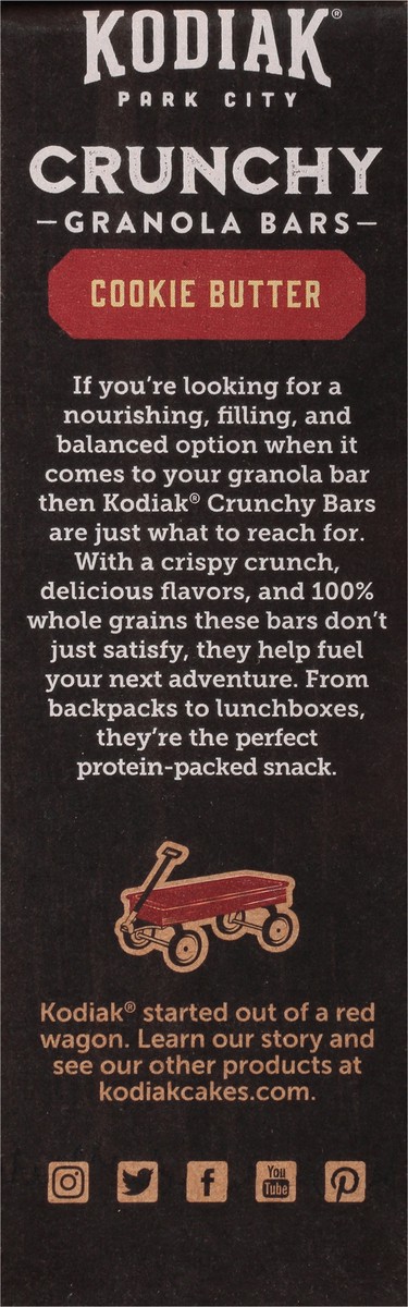 slide 2 of 9, Kodiak Cakes Kodiak Cookie Butter Crunchy Granola Bars, 6 ct; 1.59 oz