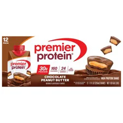 Premier Protein Shake, Chocolate Peanut Butter, 30g Protein, 11 Fl Oz, 12 Ct