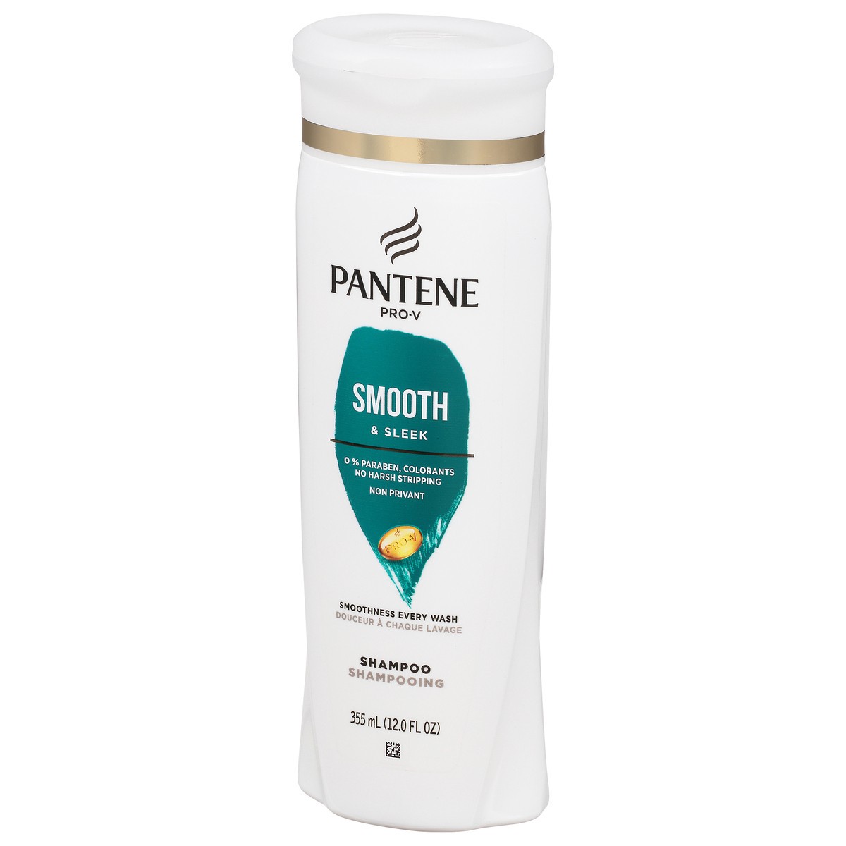 slide 2 of 9, Pantene Smooth & Sleek 72 HR Smoothness Shampoo 12.0oz, 12 fl oz