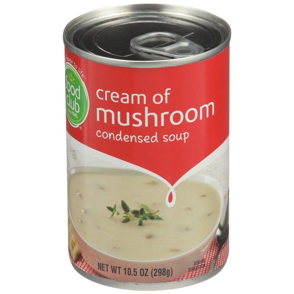 slide 5 of 9, Food Club Condensed Soup - Cream Of Mushroom, 10.5 oz