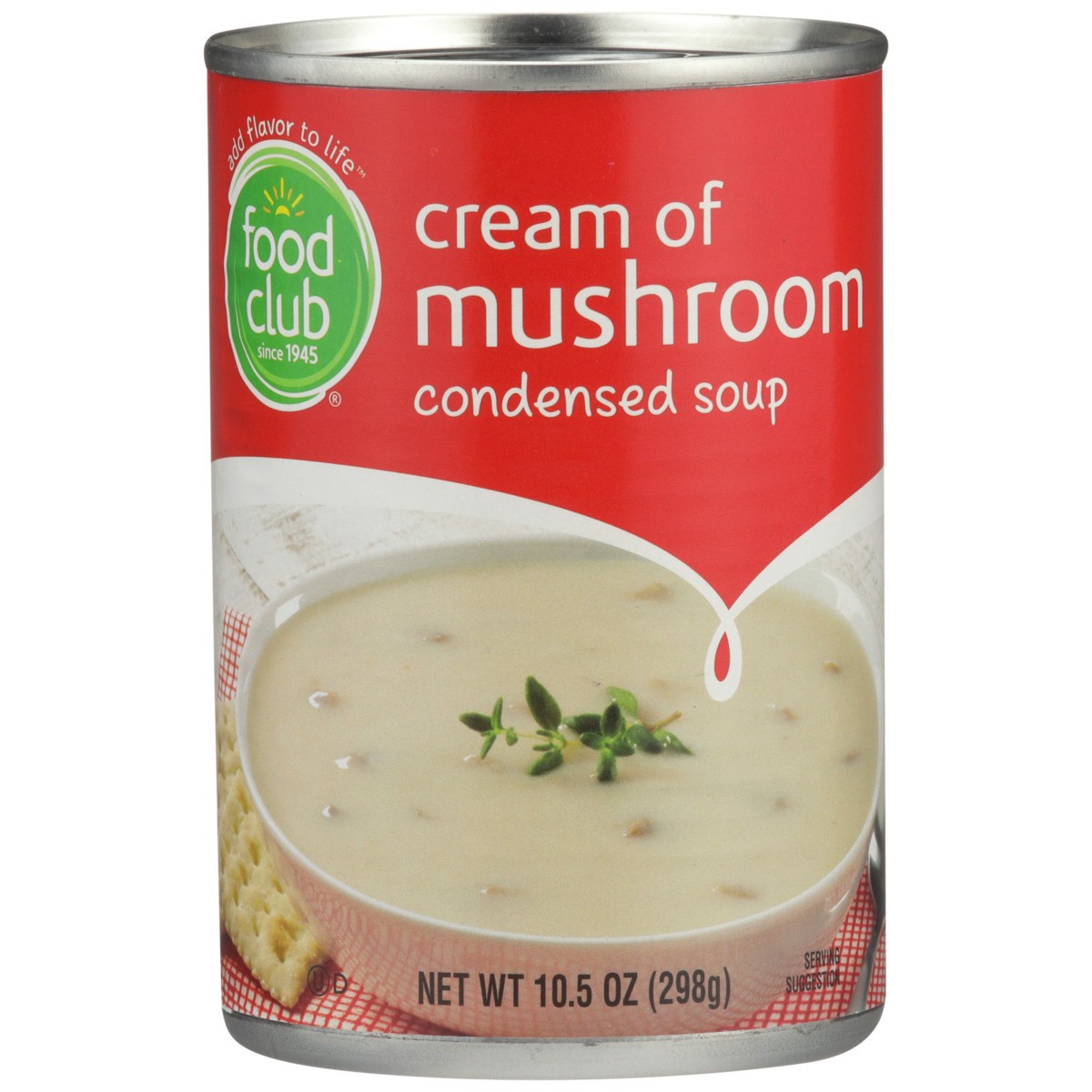 slide 4 of 9, Food Club Condensed Soup - Cream Of Mushroom, 10.5 oz