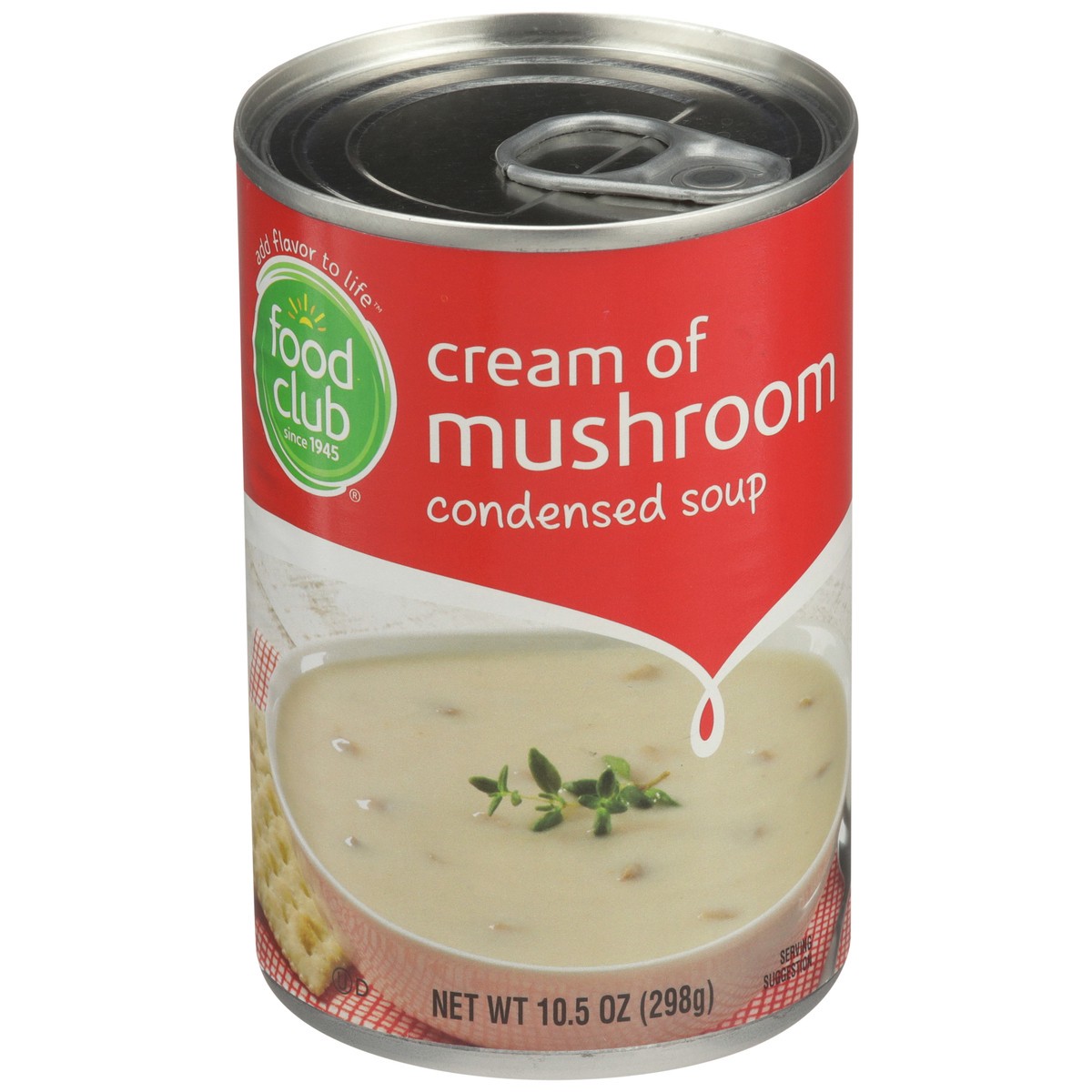 slide 1 of 9, Food Club Condensed Soup - Cream Of Mushroom, 10.5 oz