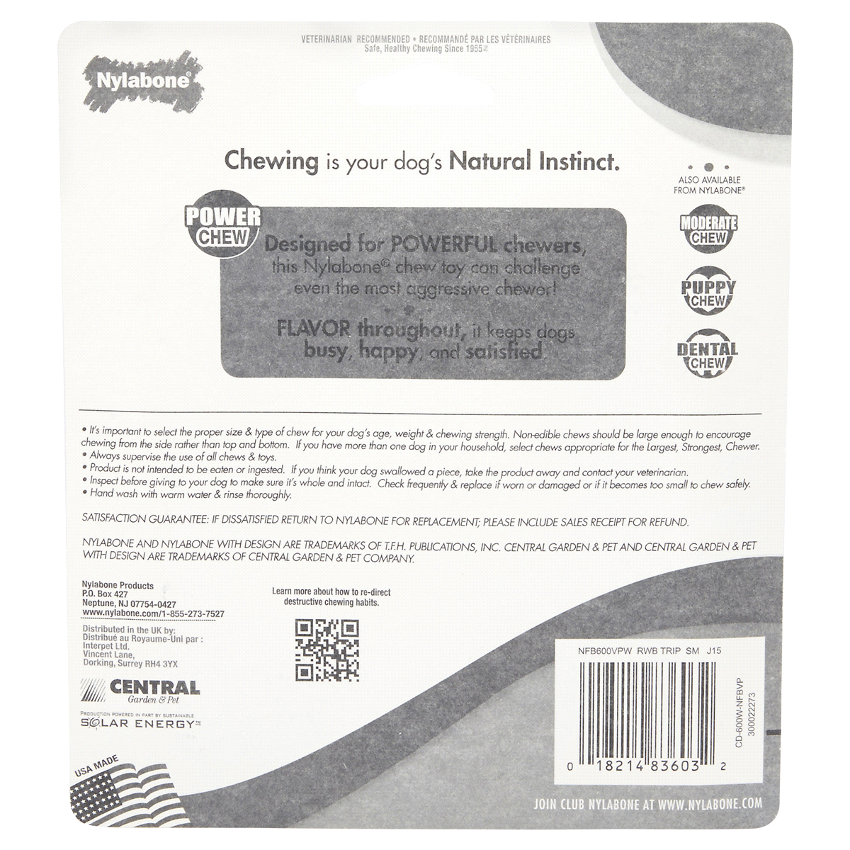 slide 2 of 2, Nylabone Essentials Dog Chew, Power Chew, Variety, Small, 1 ct