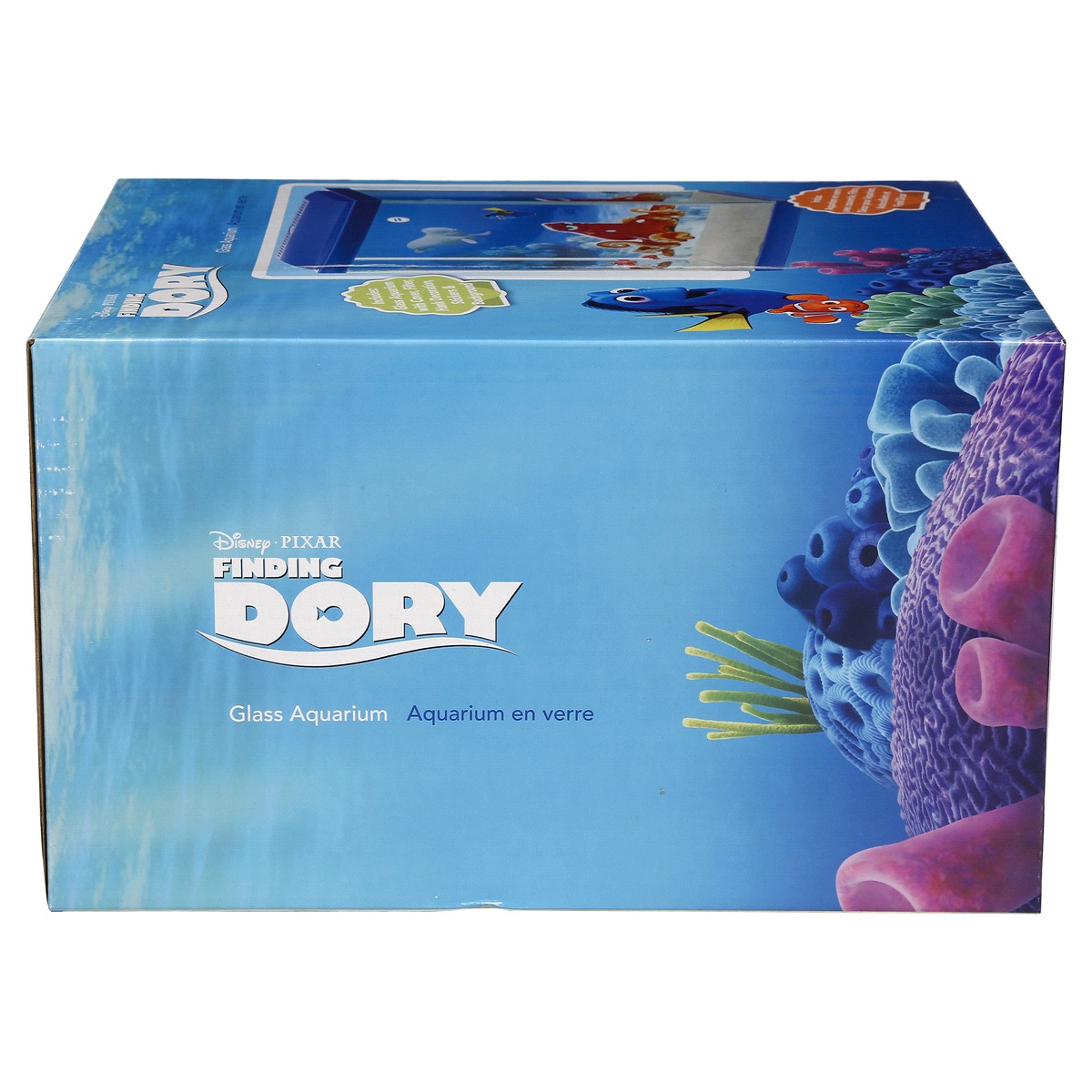 slide 2 of 8, Disney Finding Dory Glass Aquarium, 3 gal