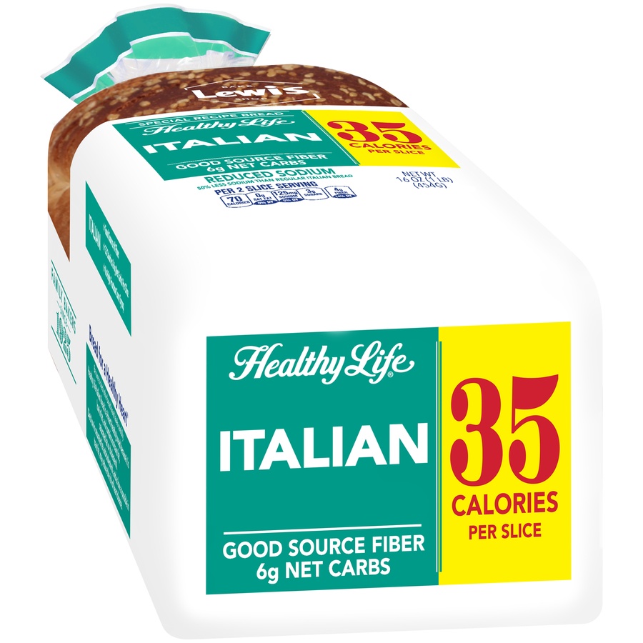 slide 2 of 8, Healthy Life Italian Bread, 16 oz