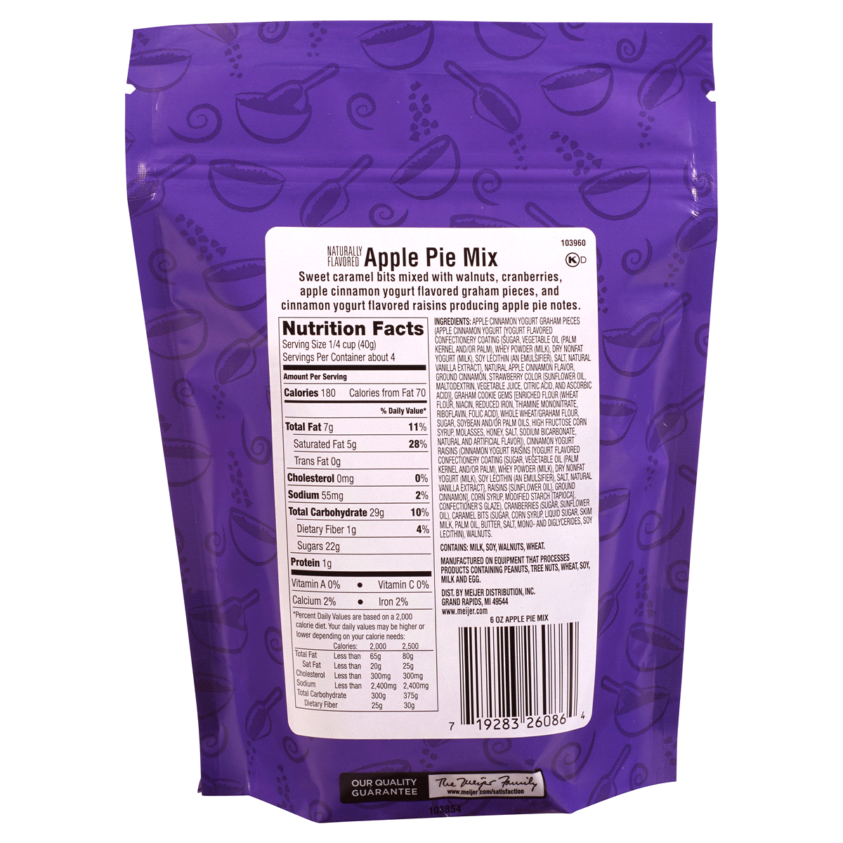 slide 2 of 2, Meijer Apple Pie Snack Mix, 6 oz