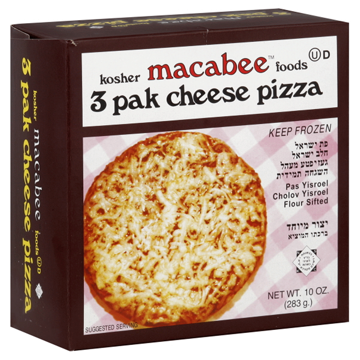 slide 1 of 1, Macabee Cheese 3Pak Pizza, 9.25 oz