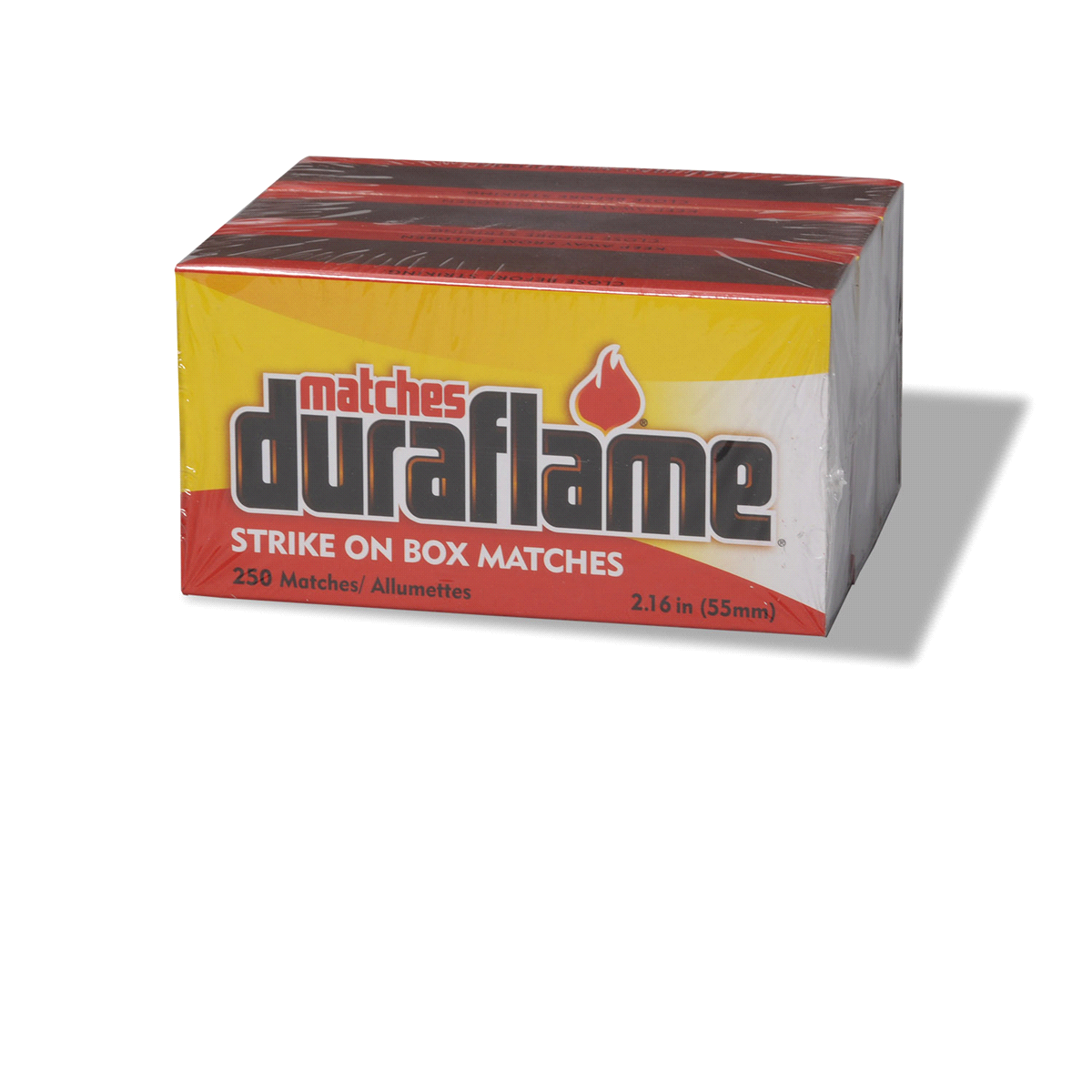 slide 2 of 3, Duraflame Strike on the Box Wooden Matches, 250 ct