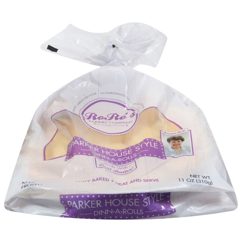 slide 1 of 1, Roro's Baking Company Dinn-A-Rolls, Parker House Style, 11 oz