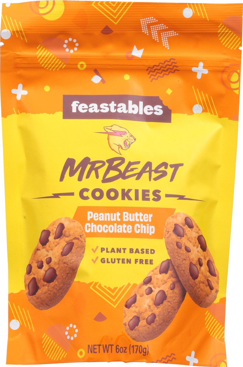 slide 11 of 13, Feastables Peanut Butter Chocolate Chip Mr Beast Cookies 6 oz, 6 oz