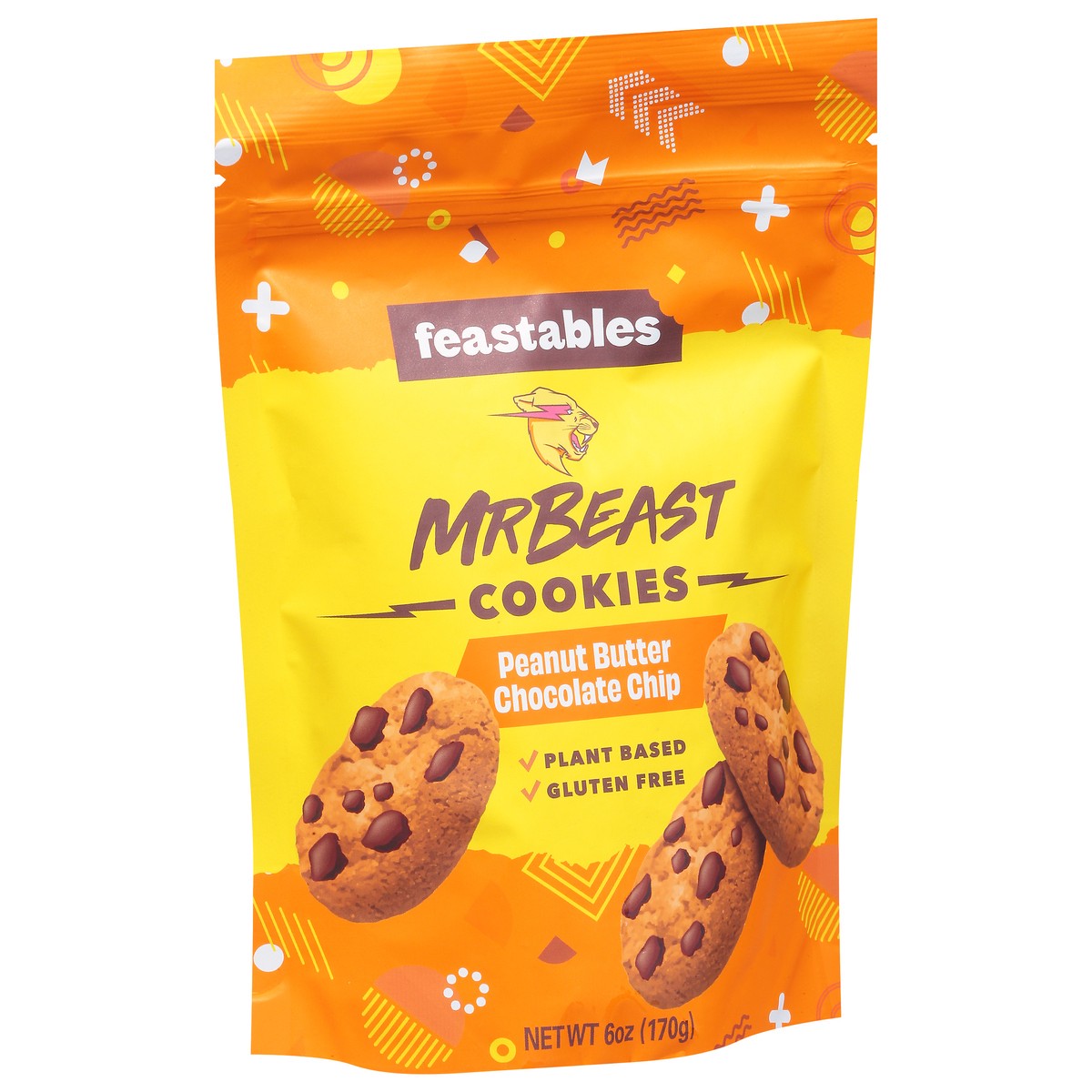 slide 6 of 13, Feastables Peanut Butter Chocolate Chip Mr Beast Cookies 6 oz, 6 oz