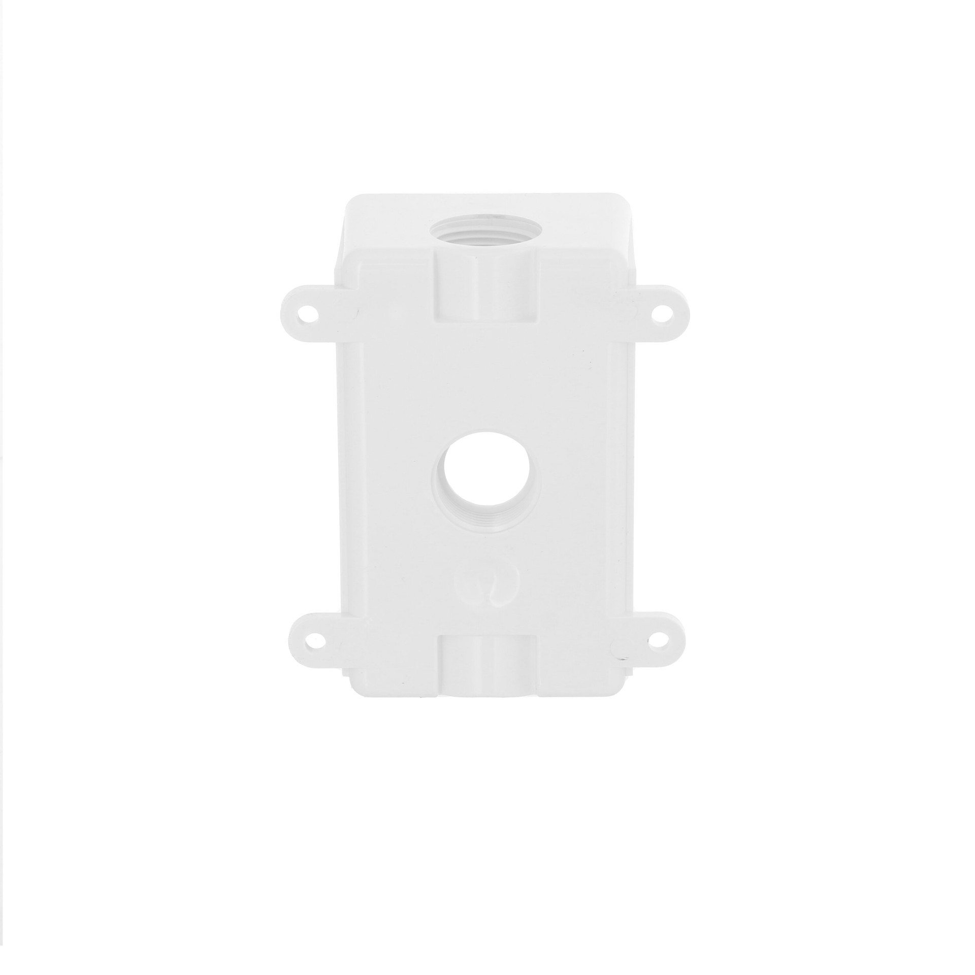 slide 6 of 6, Hubbell TayMac 1 -Gang PVC Weatherproof New work/Old work Switch/Outlet Electrical Box, 1 ct