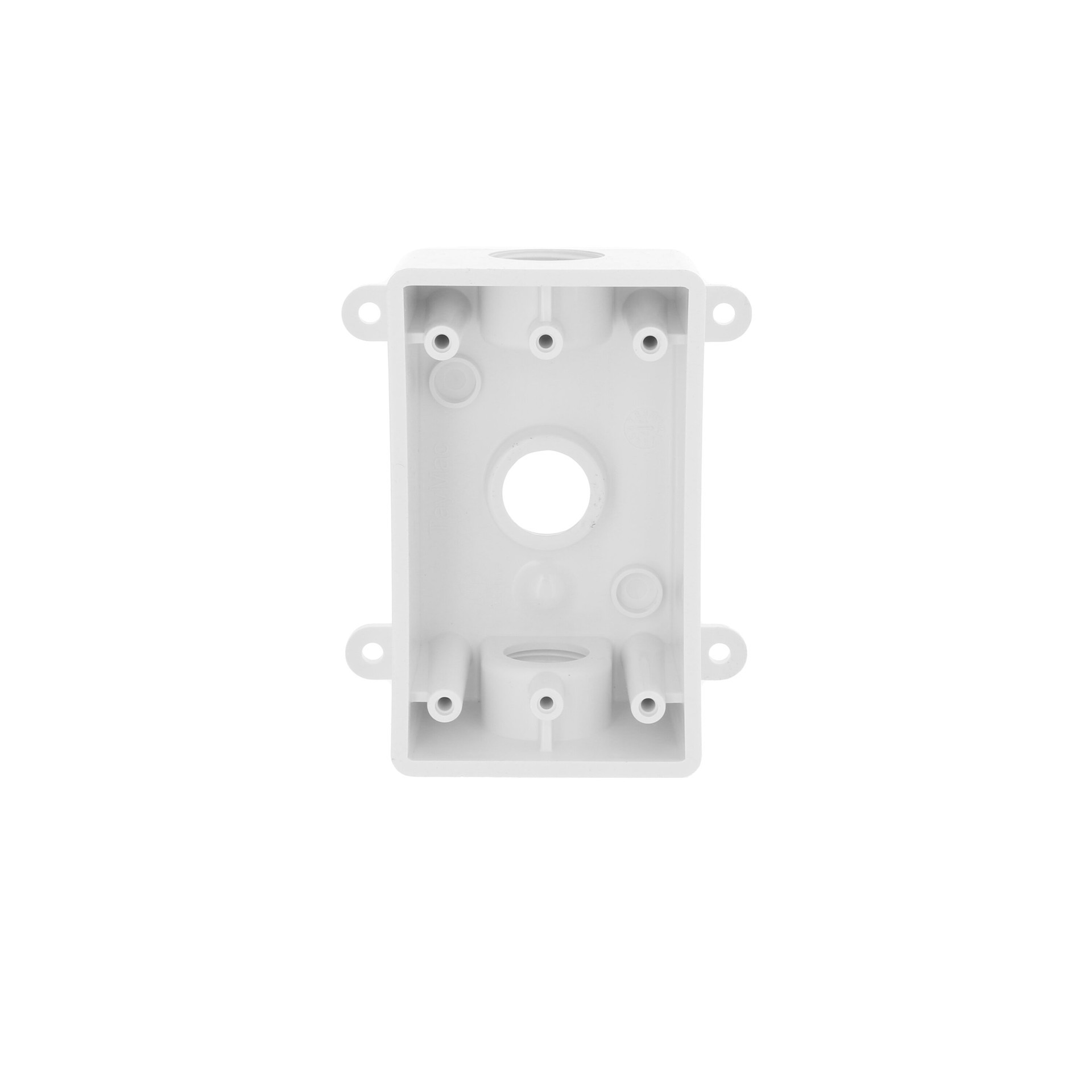 slide 5 of 6, Hubbell TayMac 1 -Gang PVC Weatherproof New work/Old work Switch/Outlet Electrical Box, 1 ct