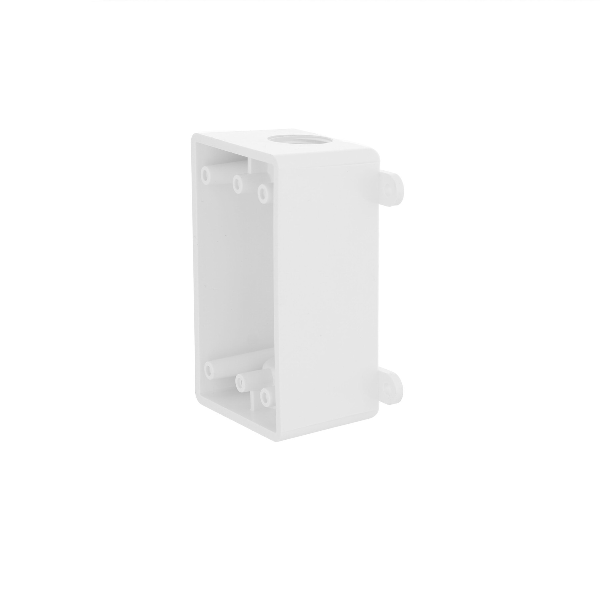 slide 4 of 6, Hubbell TayMac 1 -Gang PVC Weatherproof New work/Old work Switch/Outlet Electrical Box, 1 ct