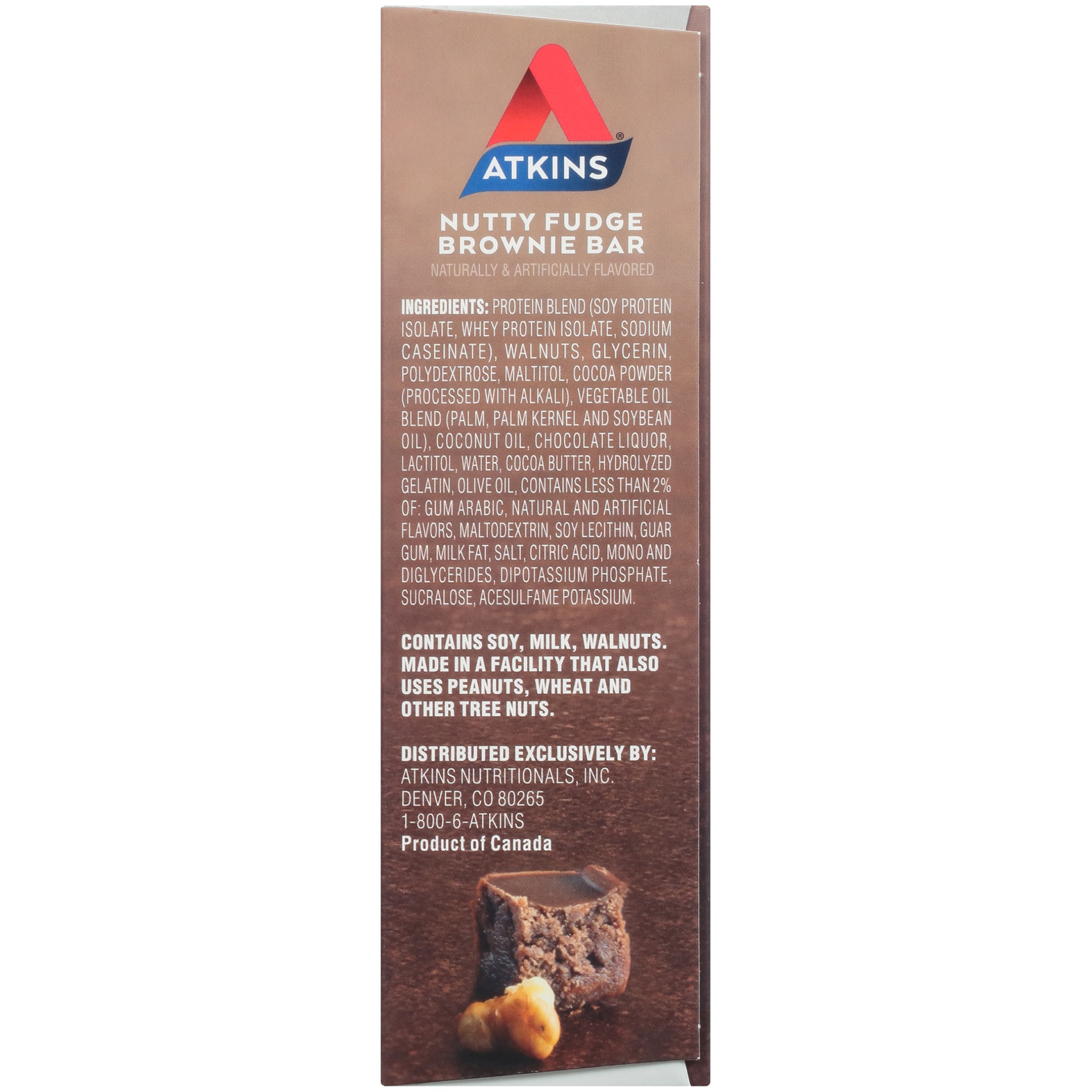 slide 5 of 8, Atkins Endulge Nutty Fudge Brownie Bars, 5 ct; 1.41 oz