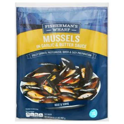 Fisherman's Wharf Mussels in Garlic & Butter Sauce 32 oz