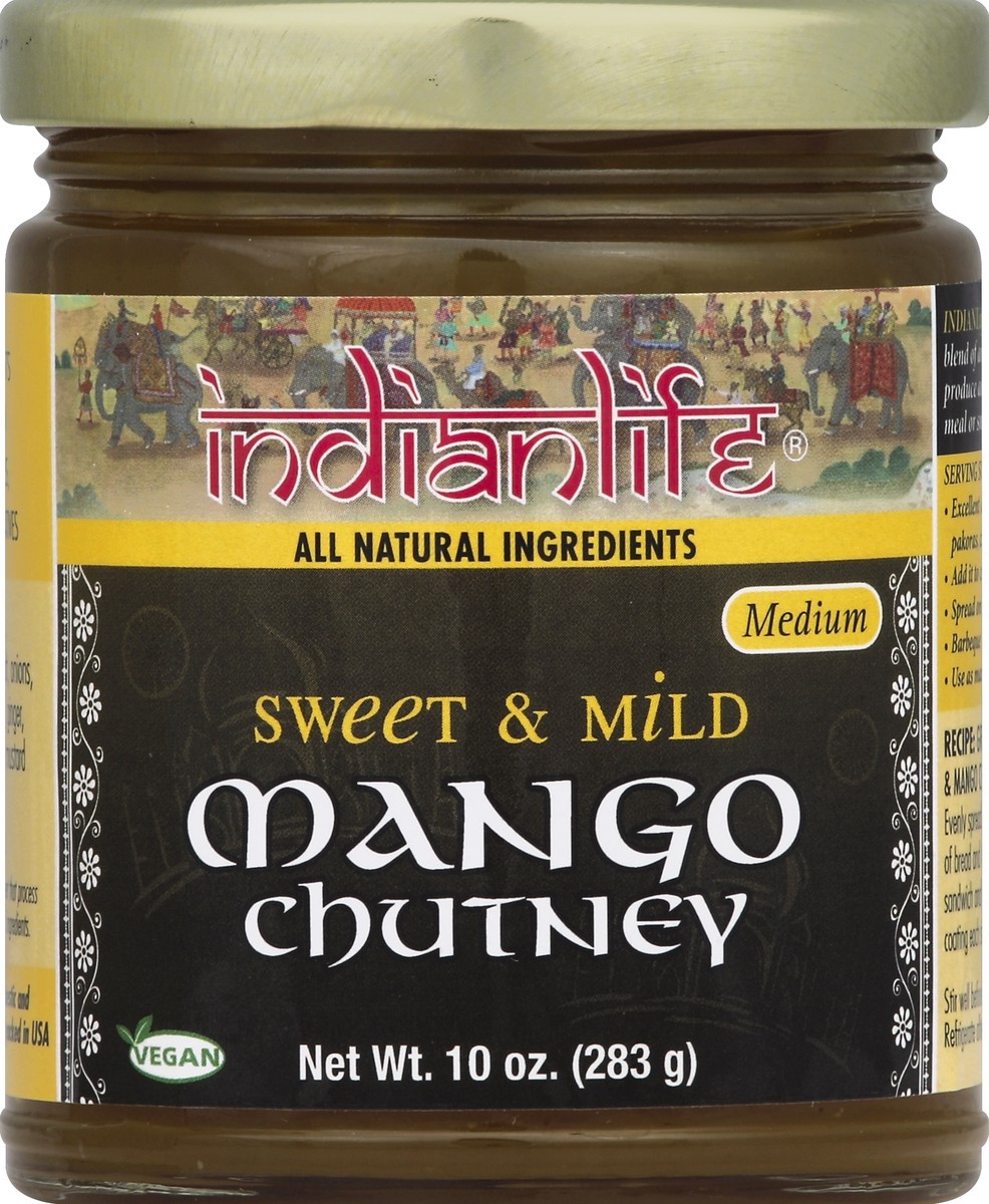 slide 2 of 2, Indianlife Sweet And Mild Medium Mango Chutney, 10 oz