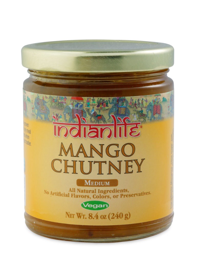 slide 1 of 2, Indianlife Sweet And Mild Medium Mango Chutney, 10 oz