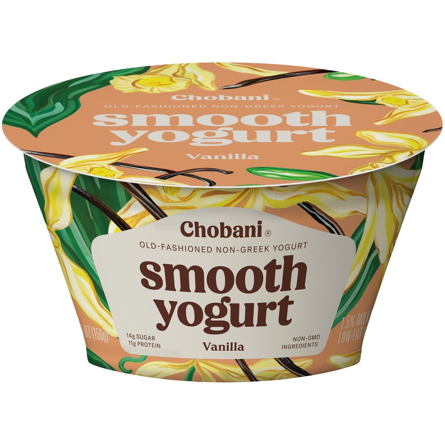 slide 1 of 1, Chobani Vanilla Smooth Yogurt, 5.3 oz