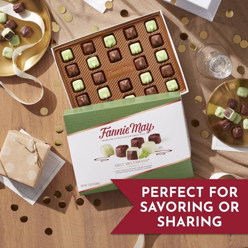 slide 3 of 8, Fannie May Candy Mint Meltaway - 7.28oz, 7.28 oz