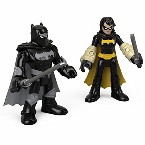 slide 1 of 6, Fisher-Price Imaginext Black Bat & Ninja Batman, 1 ct