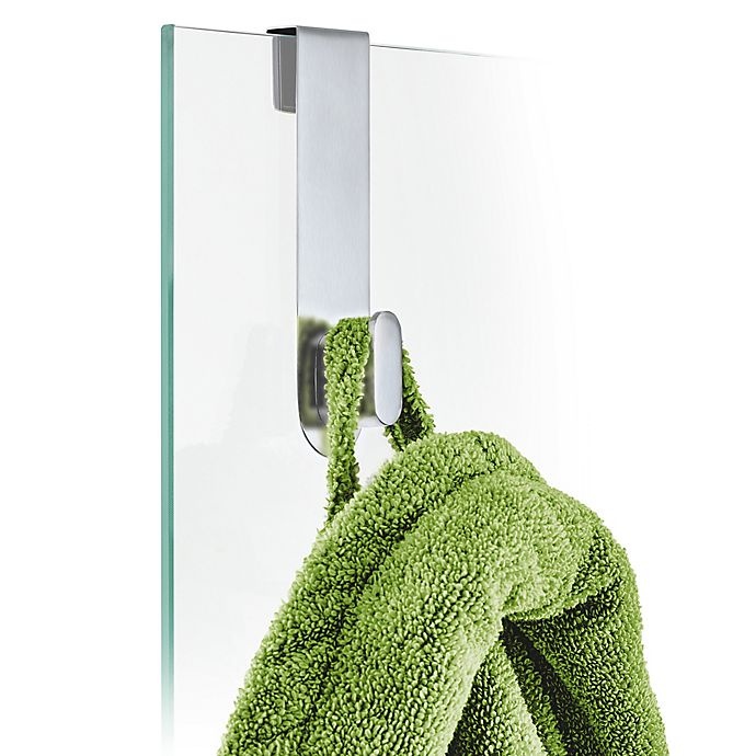 slide 2 of 3, Blomus Glass Door Shower Hook - Silver, 1 ct