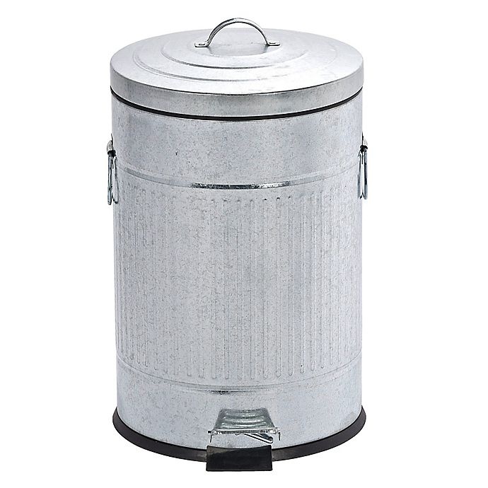 slide 3 of 3, Wenko Steel Step-On Trash Can, 20 liter