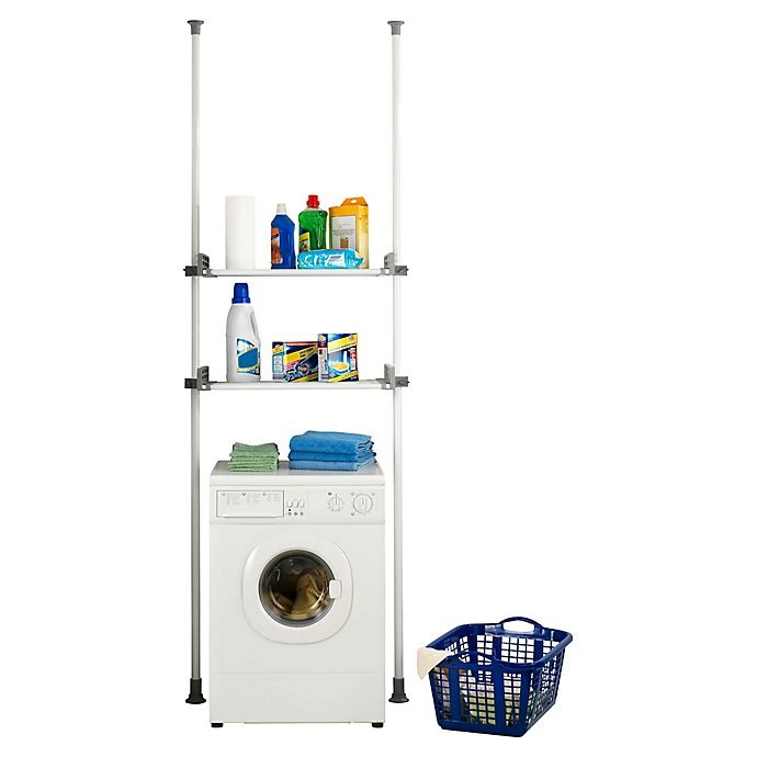 slide 2 of 5, Wenko Herkules 2-Tier Telescopic Twin Shelf Closet Organization System, 1 ct